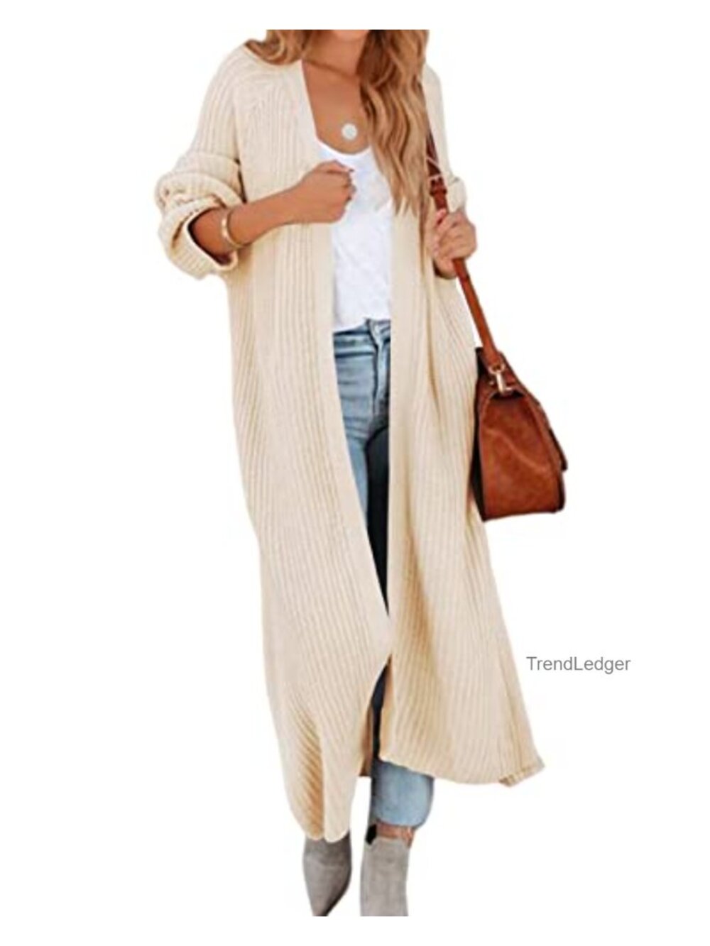 Oversized Long Cardigan Sweater Maxi Open Front Coat Soft Knit